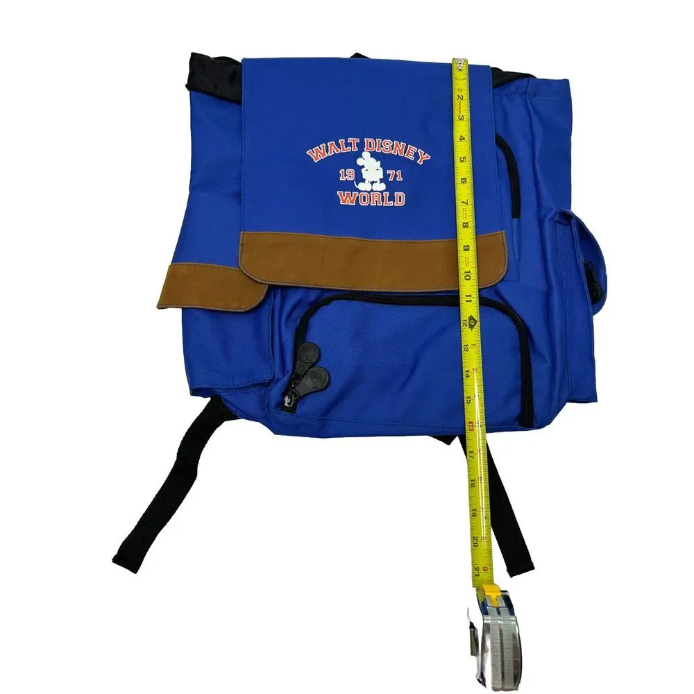 Walt Disney World Backpack Travel Bag Mickey Mouse 1971 Anniversary Edition BLUE